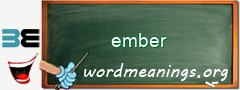 WordMeaning blackboard for ember